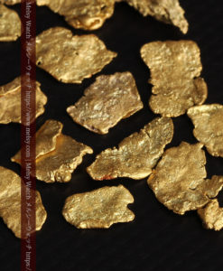 4.04gのやや粒の大きな薄片金・自然金18点-G0431-10