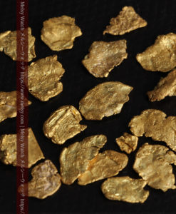 4.04gのやや粒の大きな薄片金・自然金18点-G0431-12