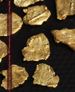 4.04gのやや粒の大きな薄片金・自然金18点-G0431-15