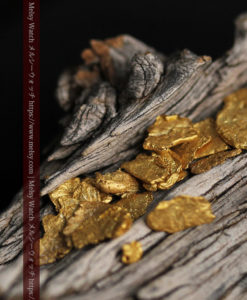 4.04gのやや粒の大きな薄片金・自然金18点-G0431-4