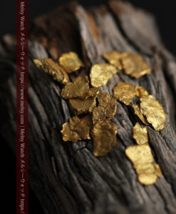 4.04gのやや粒の大きな薄片金・自然金18点-G0431-5