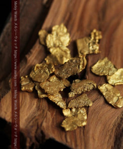 4.04gのやや粒の大きな薄片金・自然金18点-G0431-6