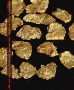 4.04gのやや粒の大きな薄片金・自然金18点-G0431-8