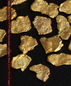 4.04gのやや粒の大きな薄片金・自然金18点-G0431-9
