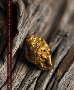 3.64gの凹凸の利いた個性的な形の自然金-G0435-3