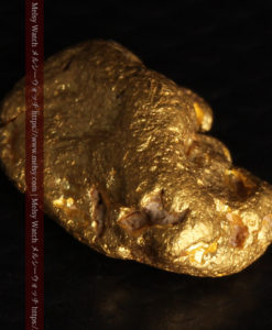 3.14gの少しいびつな豆のような形の自然金-G0439-10