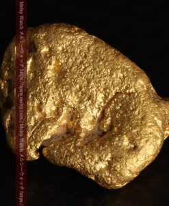 3.14gの少しいびつな豆のような形の自然金-G0439-11