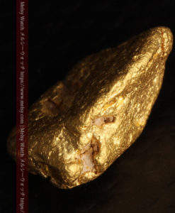 3.14gの少しいびつな豆のような形の自然金-G0439-13