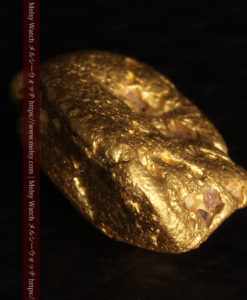 3.14gの少しいびつな豆のような形の自然金-G0439-14