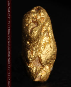 3.14gの少しいびつな豆のような形の自然金-G0439-6