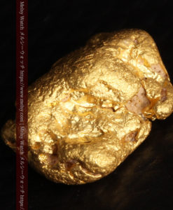 3.14gの少しいびつな豆のような形の自然金-G0439-8