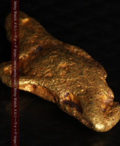 1.72gの人差し指と親指を伸ばした手のような形の自然金-G0442-12