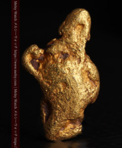 1.72gの人差し指と親指を伸ばした手のような形の自然金-G0442-3