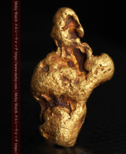 1.72gの人差し指と親指を伸ばした手のような形の自然金-G0442-4