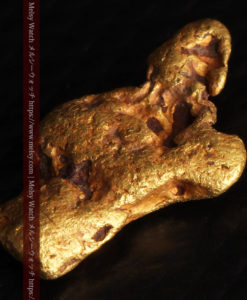 1.72gの人差し指と親指を伸ばした手のような形の自然金-G0442-7