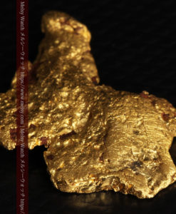 7.37gの縦にぐいっと伸びる面の大きな自然金-G0444-17